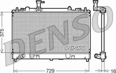 NPS DRM44011 - Radiator, mühərrikin soyudulması furqanavto.az