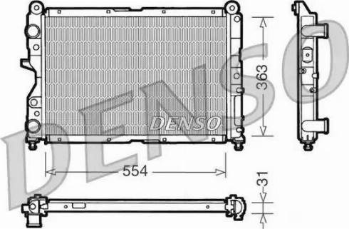 NPS DRM09132 - Radiator, mühərrikin soyudulması furqanavto.az