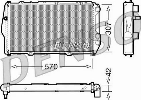 NPS DRM02001 - Radiator, mühərrikin soyudulması furqanavto.az