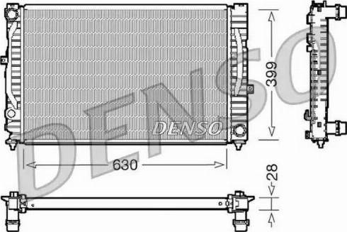 NPS DRM02032 - Radiator, mühərrikin soyudulması furqanavto.az