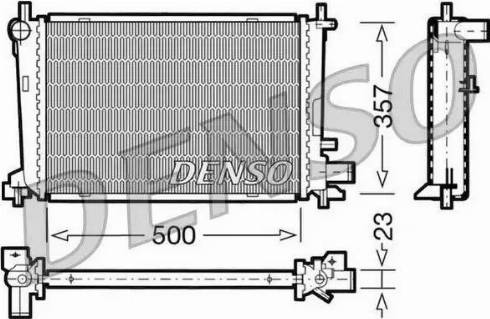 NPS DRM10038 - Radiator, mühərrikin soyudulması furqanavto.az