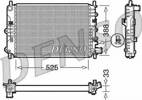 NPS DRM10025 - Radiator, mühərrikin soyudulması furqanavto.az
