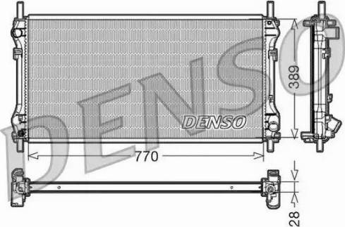 NPS DRM10104 - Radiator, mühərrikin soyudulması furqanavto.az