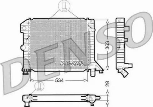 NPS DRM33021 - Radiator, mühərrikin soyudulması furqanavto.az