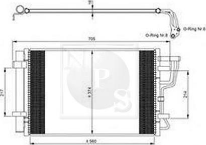 NPS H526I19 - Kondenser, kondisioner furqanavto.az