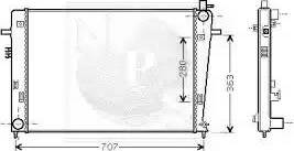 NPS H156A40 - Radiator, mühərrikin soyudulması furqanavto.az