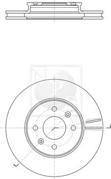 NPS K330A31 - Əyləc Diski furqanavto.az