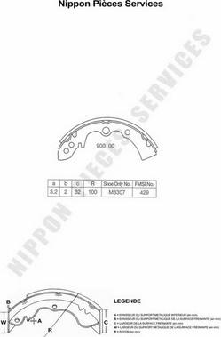 NPS M350A02 - Əyləc Başlığı Dəsti furqanavto.az