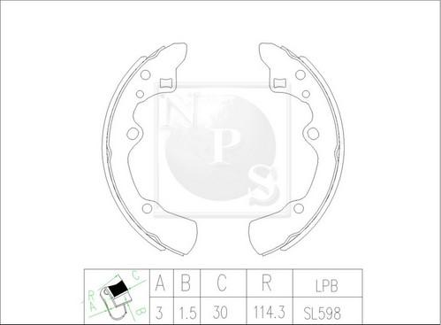 NPS M350A29 - Əyləc Başlığı Dəsti furqanavto.az