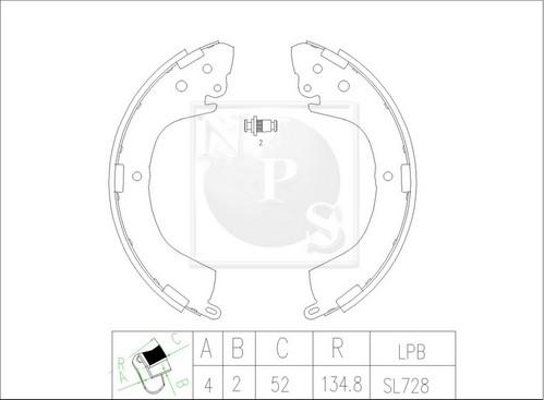 NPS M350I35 - Əyləc Başlığı Dəsti furqanavto.az