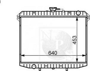 NPS N156N66 - Radiator, mühərrikin soyudulması furqanavto.az