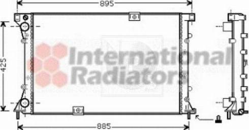 NPS N156N38 - Radiator, mühərrikin soyudulması furqanavto.az