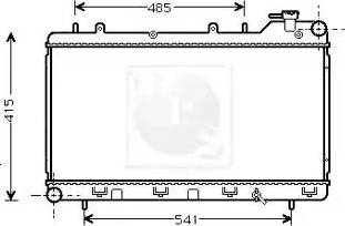 NPS S156U11 - Radiator, mühərrikin soyudulması furqanavto.az