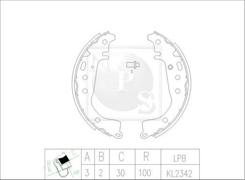 NPS T350A83 - Əyləc Başlığı Dəsti furqanavto.az