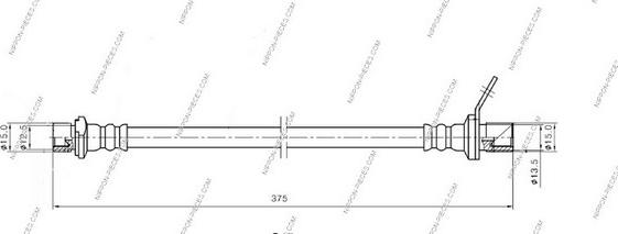 NPS T370A183 - Əyləc şlanqı furqanavto.az