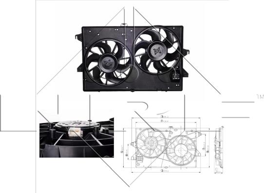 NRF 47000 - Fen, radiator furqanavto.az