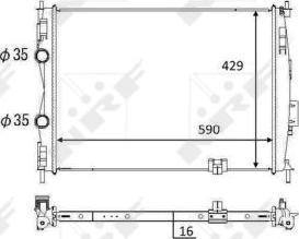 NRF 59061 - Radiator, mühərrikin soyudulması furqanavto.az