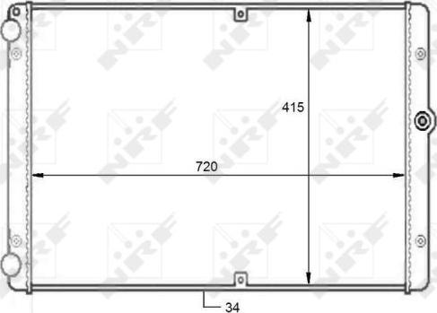 NRF 59088 - Radiator, mühərrikin soyudulması furqanavto.az