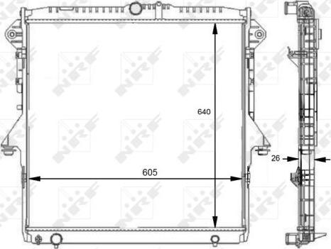 NRF 59074 - Radiator, mühərrikin soyudulması furqanavto.az