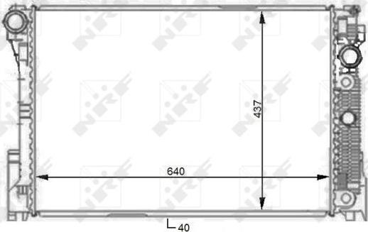 NRF 59108 - Radiator, mühərrikin soyudulması furqanavto.az