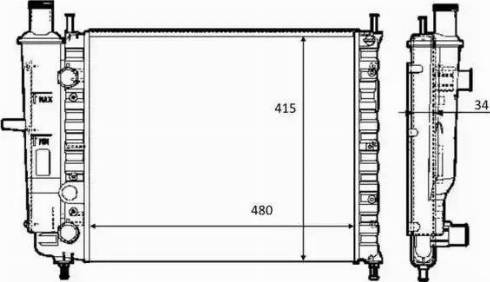 NRF 59123 - Radiator, mühərrikin soyudulması furqanavto.az