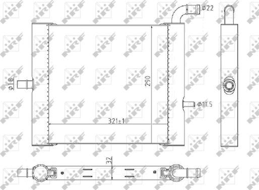 NRF 59176 - Radiator, mühərrikin soyudulması www.furqanavto.az