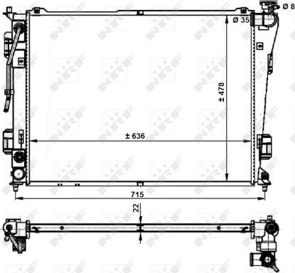 NRF 59200 - Radiator, mühərrikin soyudulması furqanavto.az