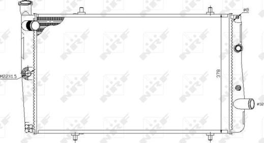 NRF 54669 - Radiator, mühərrikin soyudulması furqanavto.az