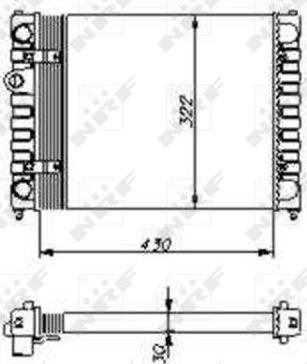 NRF 54686 - Radiator, mühərrikin soyudulması furqanavto.az