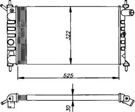 NRF 54627 - Radiator, mühərrikin soyudulması furqanavto.az