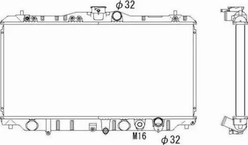 NRF 546708 - Radiator, mühərrikin soyudulması furqanavto.az