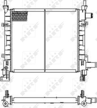 NRF 54671 - Radiator, mühərrikin soyudulması furqanavto.az