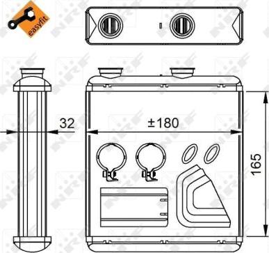 NRF 54298 - İstilik dəyişdiricisi, daxili isitmə furqanavto.az