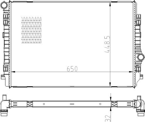 NRF 550081 - Radiator, mühərrikin soyudulması furqanavto.az