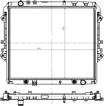 NRF 550032 - Radiator, mühərrikin soyudulması furqanavto.az