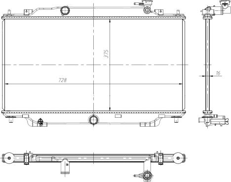 NRF 550024 - Radiator, mühərrikin soyudulması furqanavto.az