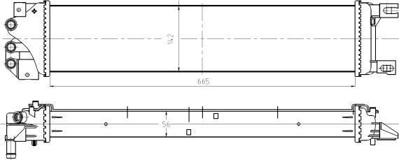 NRF 550026 - Radiator, mühərrikin soyudulması furqanavto.az