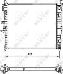 NRF 55335 - Radiator, mühərrikin soyudulması furqanavto.az