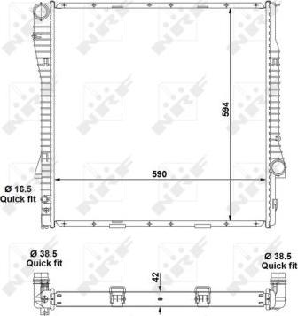 NRF 55328 - Radiator, mühərrikin soyudulması furqanavto.az