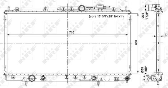 NRF 56019 - Radiator, mühərrikin soyudulması furqanavto.az