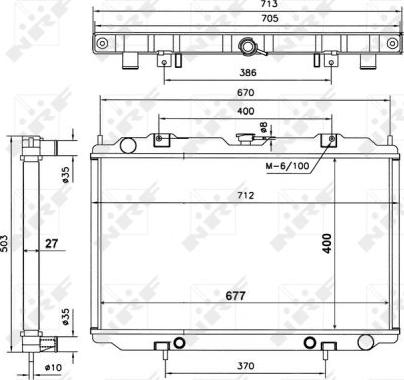 NRF 56087 - Radiator, mühərrikin soyudulması www.furqanavto.az