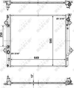 NRF 56104 - Radiator, mühərrikin soyudulması furqanavto.az