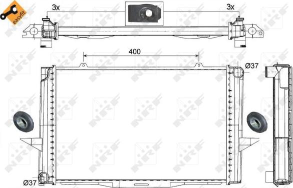 NRF 509509 - Radiator, mühərrikin soyudulması furqanavto.az