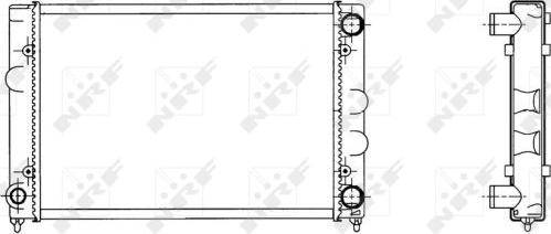 NRF 509505 - Radiator, mühərrikin soyudulması furqanavto.az