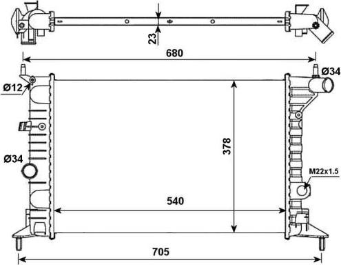 NRF 509516 - Radiator, mühərrikin soyudulması furqanavto.az