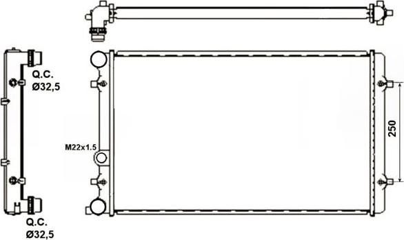 NRF 509529A - Radiator, mühərrikin soyudulması furqanavto.az