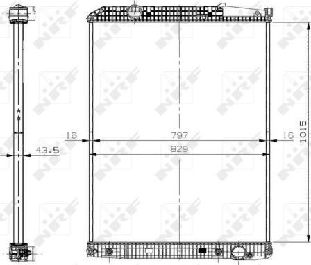 NRF 509578X - Radiator, mühərrikin soyudulması furqanavto.az