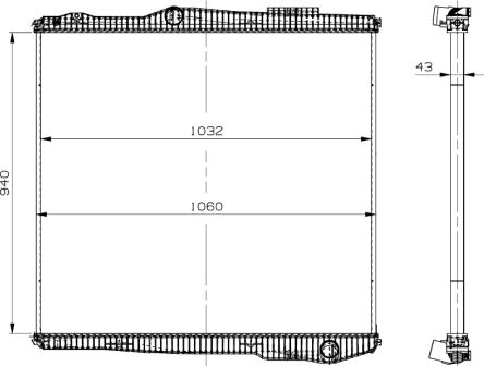 NRF 509895 - Radiator, mühərrikin soyudulması furqanavto.az