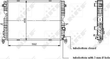 NRF 509729 - Radiator, mühərrikin soyudulması furqanavto.az