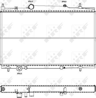 NRF 50441 - Radiator, mühərrikin soyudulması furqanavto.az